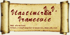 Vlastimirka Vrančević vizit kartica